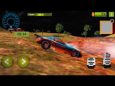 Floating Car on Lava Simulator Video