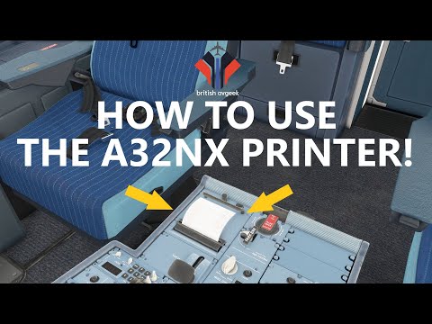 Flybywire A32NX PRINTER Now Working! [Tutorial] | Microsoft Flight Simulator 2020 Airbus A320neo