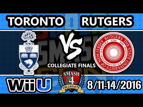 SSC 2016 - University of Toronto Vs. Rutgers - SSB4 - Smash 4 - Smash Wii U