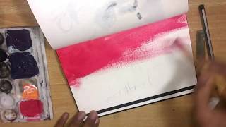 preview picture of video 'Abstract art landscape scenery #ArtForBeginners'