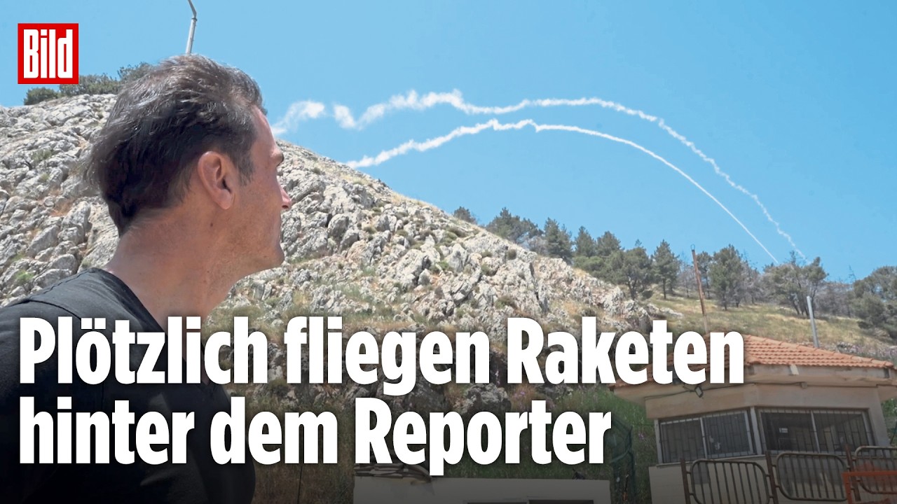 RAKETEN MITTEN IM INTERVIEW: Israel feuert Hisbollah-Stellungen im Libanon an