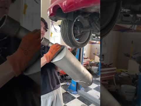 30$ aliexpress muffler approved #206 #car #loudexhaust #exhaust #carbuild #builtnotbought