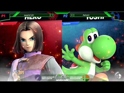 qwertz143 (Hero/Joker) vs Ashwin (Inkling/Yoshi) - Smash Ultimate @ LXG 12