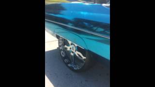 Riding big donk vert  blue chrome