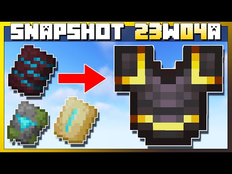 NEW ARMOR UPDATE!  1.20 changes EVERYTHING!  Minecraft Snapshot 23w04a