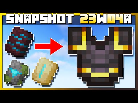 NEW ARMOR UPDATE! 1.20 changes EVERYTHING! Minecraft Snapshot 23w04a