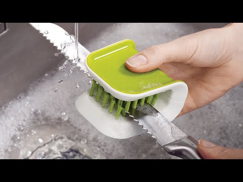 Joseph Joseph Joseph JJ-Šepetėlis do sztućców žalia BladeBrush video