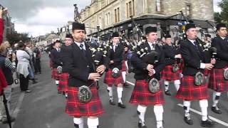 Pipe Bands at Pitlochry Scotland  14 September 2013