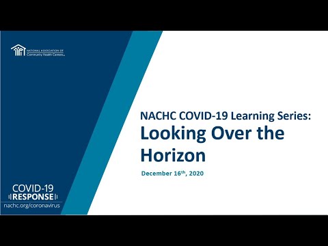 National COVID Learning Series...Looking Over the Horizon