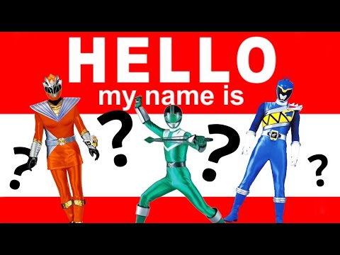Power Rangers with No Last Names