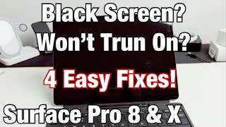 Microsoft Surface Pro 8 & X: Black Screen, Won't Turn On? 4 Easy Fixes