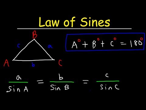 Law of Sines, Basic Introduction, AAS & SSA - One Solution, Two Solutions vs No Solution, Trigonomet Video