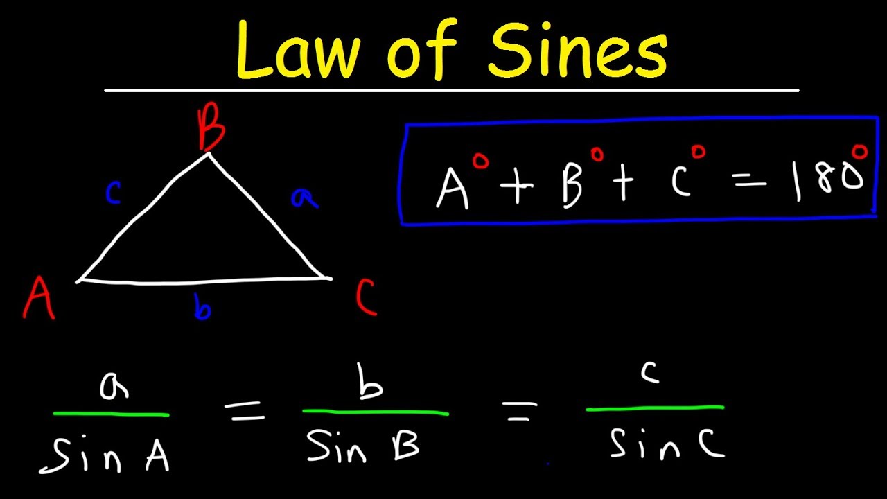 Law of Sines, Basic Introduction, AAS & SSA - One Solution, Two Solutions vs No Solution, Trigonomet