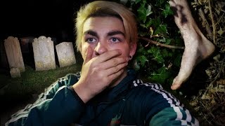 STAYING 24 HOUR OVERNIGHT In Haunted Graveyard! (GONE WRONG!)
