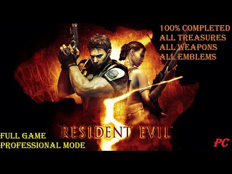 RESIDENT EVIL 5 GOLD EDITION FULL GAME : 100% COMPLETED, SPEEDRUN, LONGPLAY, WALKTHROUGH