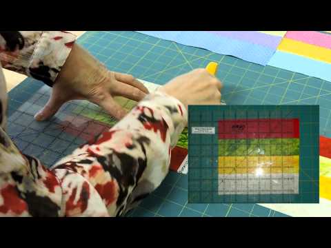 Beginning Quilting Block 1 Split Rail Fence-Strip Piecing  by Barb Sackel for QuiltWoman.com