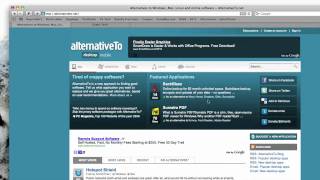 AlternativeTo (find software for windows, mac & linux)