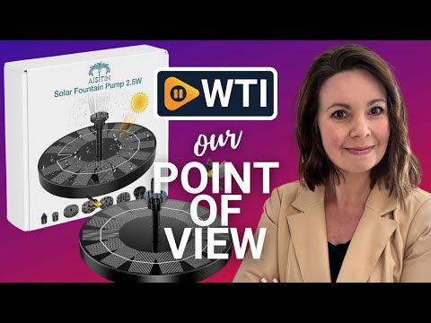 AISITIN 2.5W Solar Bird Bath Fountain - WTI product video review