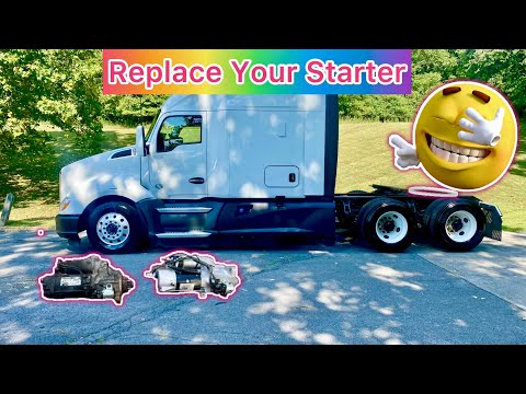 Replacing A Starter On 2019 Kenworth T680 MX13 EPA17 | Peterbilt | Paccar MX13