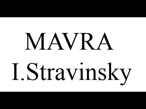 Stravinsky - Mavra Subtitles: Spanish