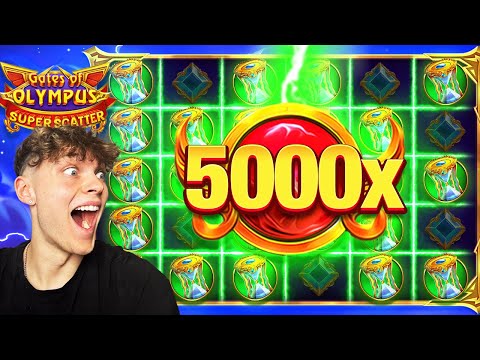 MY NEW RECORD WIN ON GATES OF OLYMPUS SUPER SCATTER! (INSANE)