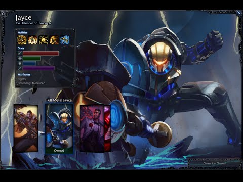 Full Metal Jayce Skin Spotlight Gameplay 1080p HD