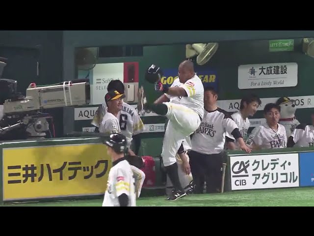 【6回裏】弾丸ライナーを打ち込んだ!! ホークス・デスパイネ 待望の今シーズン第1号ホームラン!! 2018/4/10 H-F