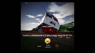 Download lagu Hanya lokomotif CC 203 yang anjlok di toi💀 mp3