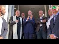 I segretari Cisl Filippone, Caretti e Rossi all’inaugurazione sede Cisl di Ivrea