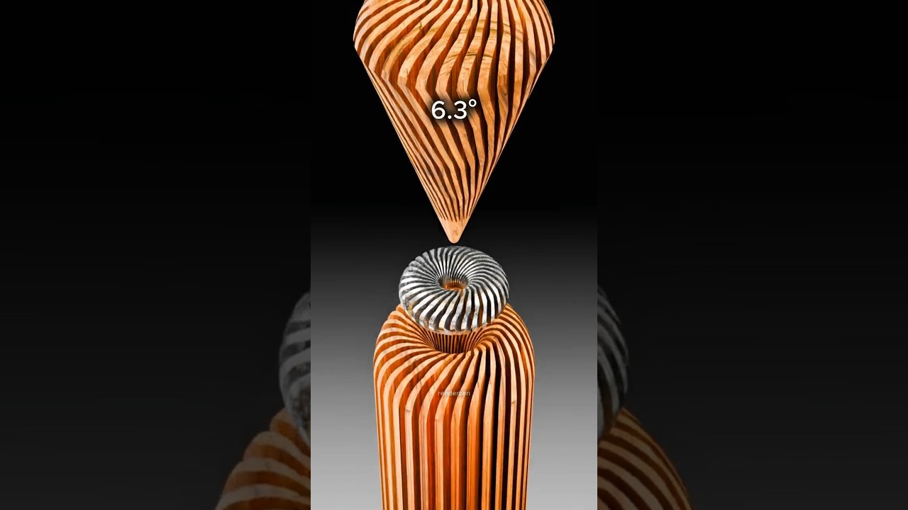 ⚙️ Perfect Fit ⚙️ Wooden Metal Physics Simulation in Blender 3D — Smooth Precision & Satisfying!