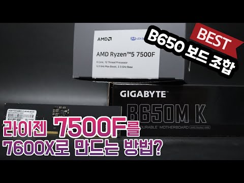 라이젠 7500F와 기가바이트 B650M K 메인보드 조합으로 가성비 게이밍 PC 구축하기