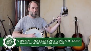 Video thumbnail for Gibson Banjos - Mastertone Custom Shop Resonator Banjo by Mass Street Music