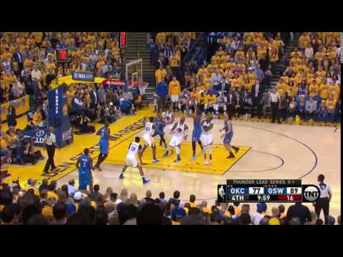 NBA, playoff 2016, Warriors vs. Thunder, Round 3, Game 5, Move 48, Kevin Durant, 2 pointer