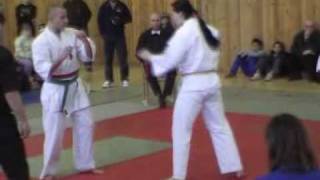 preview picture of video 'kyokushin karate novy bydzov open 2008 Gromek vs Horák'