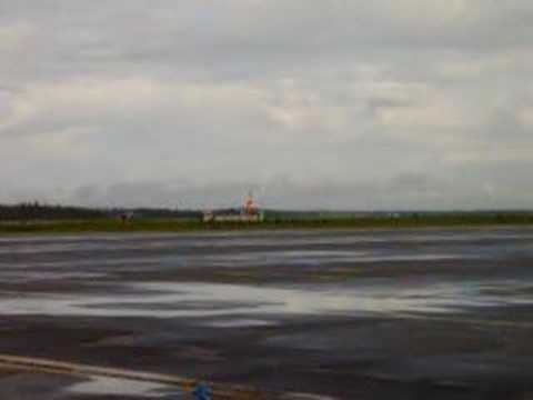 F-16 is tipped over