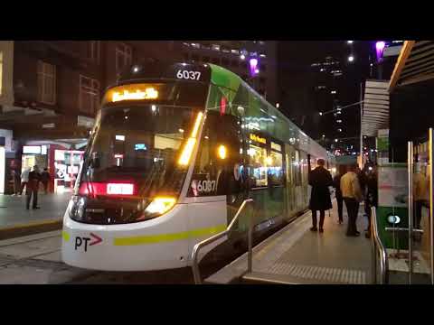 [PTV/Yarra Trams] Bombardier E1 Flexity Swift - Departing Bourke Street Mall Stop 5
