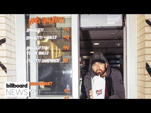 Eminem Opens Mom’s Spaghetti Restaurant In Downtown Detroit | Billboard News