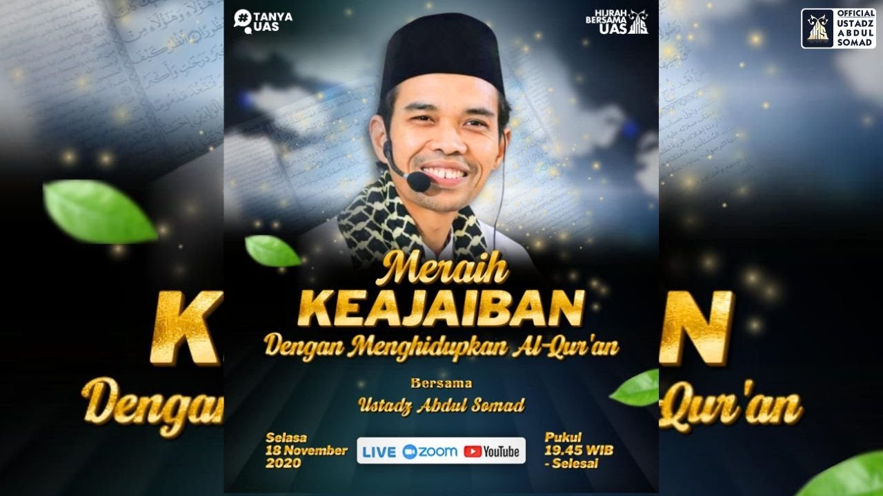 LIVE | Meraih Keajaiban, Dengan Menghidupkan Al-Qur'an | Ustadz Abdul Somad