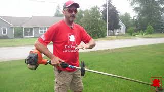 How To Properly Weed Whip (DeHamer Landscaping)