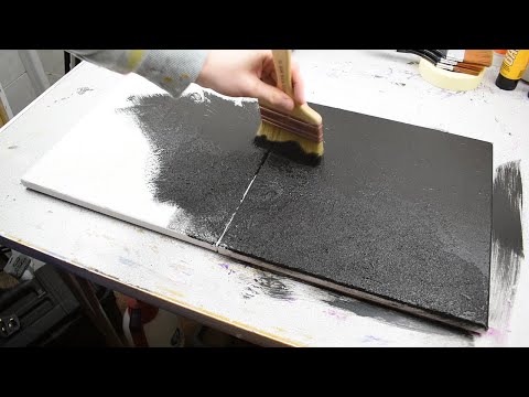 Diptych Abstract Painting (part 1) - Acrylic Painting Time-lapse Demonstration