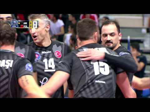 2017 CLVolleyM - 4th Round Leg 1 - Halkbank ANKARA vs Sir Sicoma Colussi PERUGIA