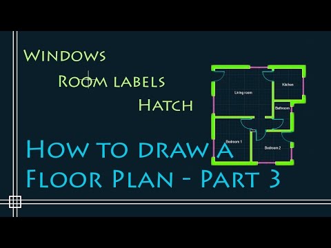 AutoCAD 2D Basics – Tutorial to draw a simple floor plan (Fast and effective!) PART 3