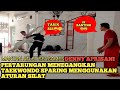 Sparing Persaudaraan Taekwondo Vs PSHT Menggunakan Aturan Pencak Silat Bang Juna VS Denny Aprisani