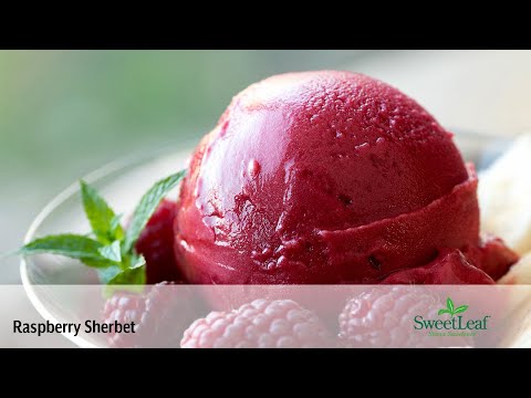 Raspberry Sherbet made with SweetLeaf Stevia Sweetener