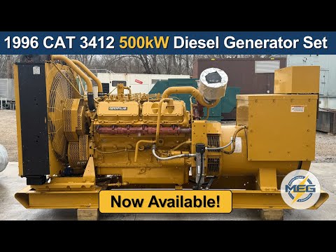1996 CAT 3412 500kW Diesel Generator Set | Product Overview