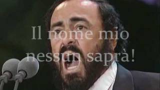 LUCIANO PAVAROTTI: Nessun dorma! GIACOMO PUCCINI Turandot