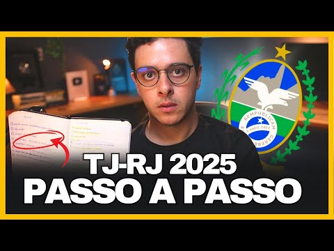 TJ-RJ 2025 EXAM l HOW TO STUDY STEP BY STEP