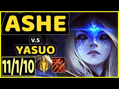 PBO (ASHE) vs YASUO - 11/1/10 KDA BOTTOM ADC GAMEPLAY - BR Ranked GRANDMASTER