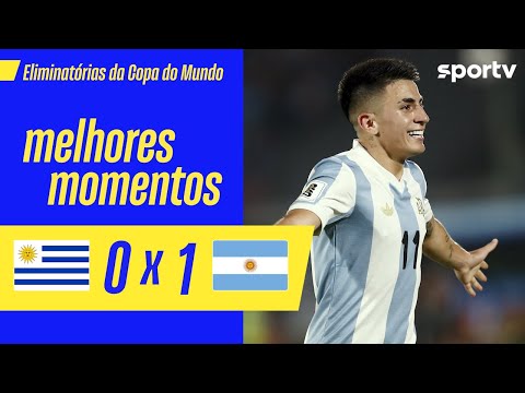 Gols e lances de Uruguai x Argentina