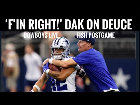 #DallasCowboys Fish Report LIVE at ATT POSTGAME: 'F'IN RIGHT!' - Dak on Deuce